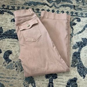 SPANX Stretch Twill Cropped Wide Leg Pant Size XS